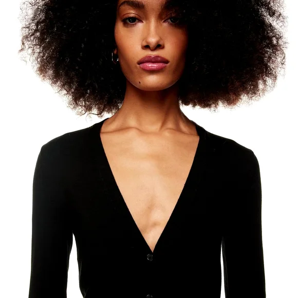 Aritzia Black Women's Cardigan - Picture 3 of 4